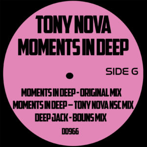 The One and only Tony Nova Bounces back with DD-966 – House house Music & Techno mixes